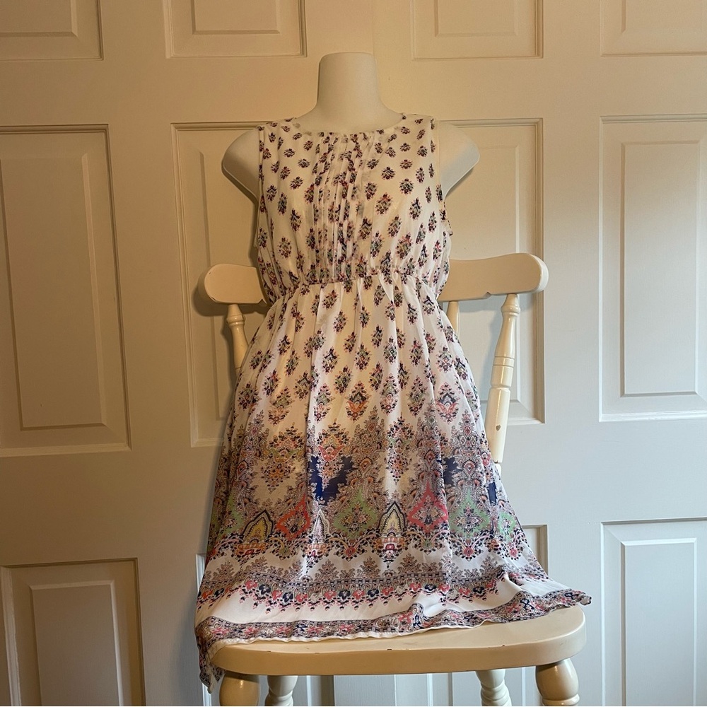 Floral Patterned Kids Dress